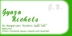 gyozo michels business card
